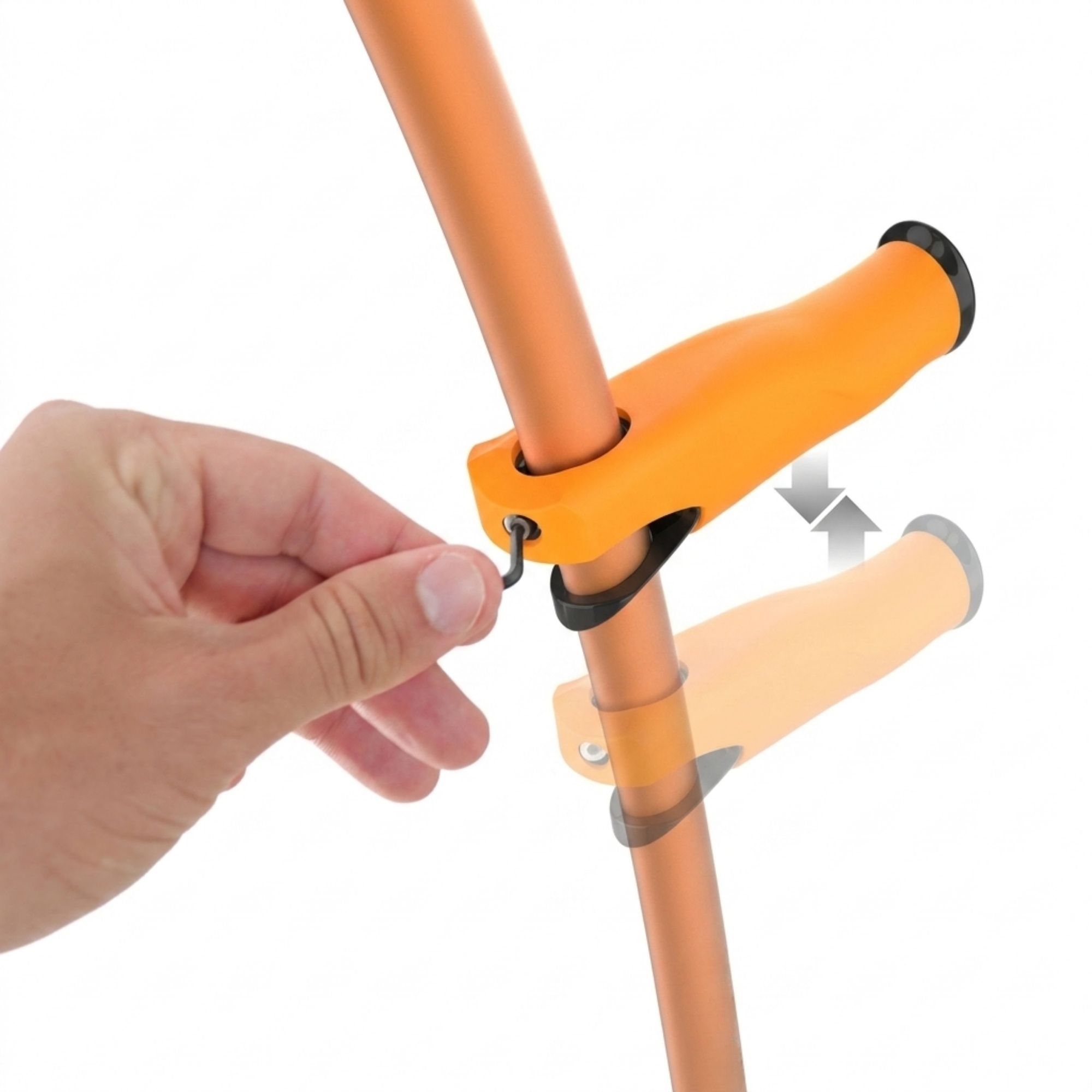 /en/crutches-images/Ergonomic adjustable handle of the aluminium forearm crutches